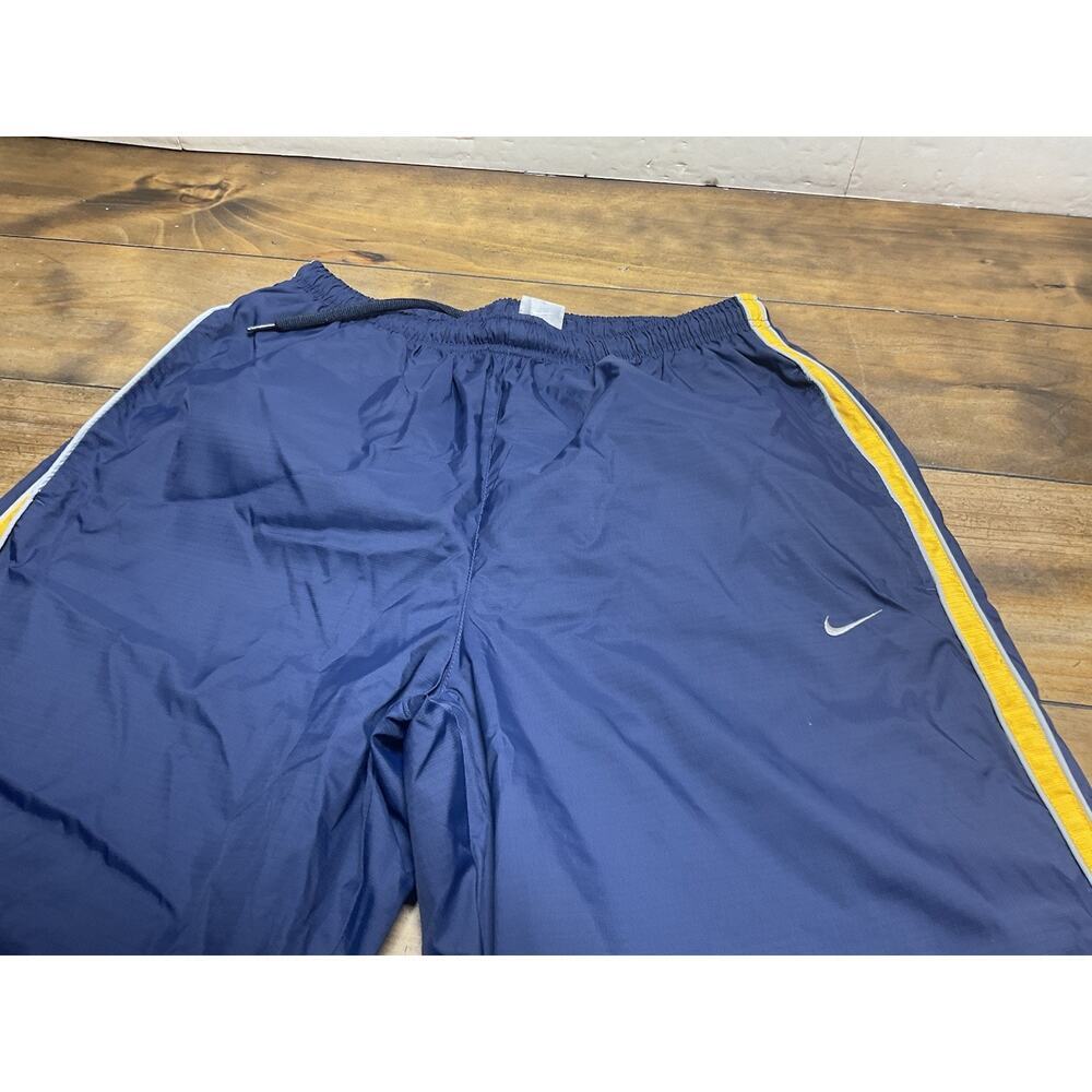 Vintage Nike Fleece Lined Navy Track Suit Set Men’s L Grey Tag Y2K Windbreaker - Picture 14 of 16